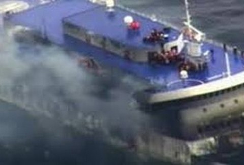 Επιβάτης Norman Atlantic: Λαθρομετανάστες είχαν ανάψει φωτιά στο γκαράζ